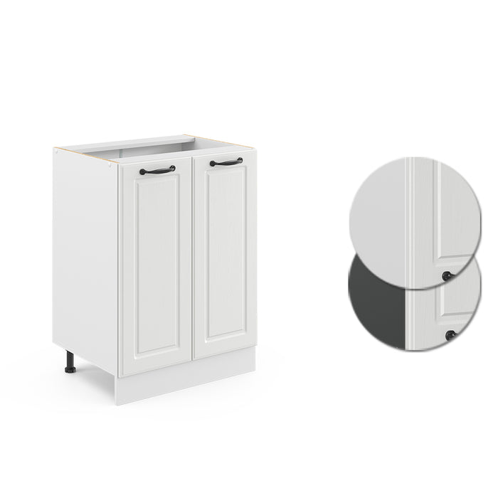 Vicco Mobiletto base cucina Bianco casa di campagna 60 cm senza piano di lavoro