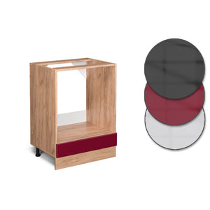 Vicco Mobile per forno da incasso Rosso lucido 60 cm PL Marmo