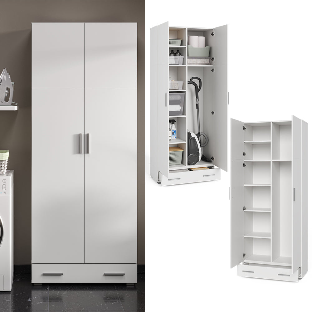 Vicco Scaffale per file Bianco 80 x 182.4 cm con cassetto