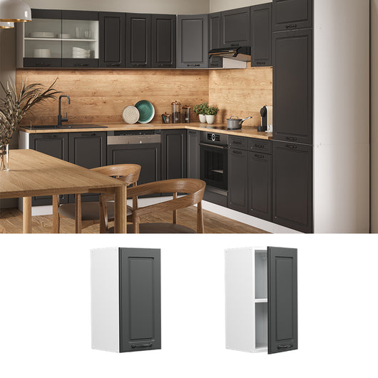 Vicco Pensile da cucina Antracite casa di campagna 30 cm