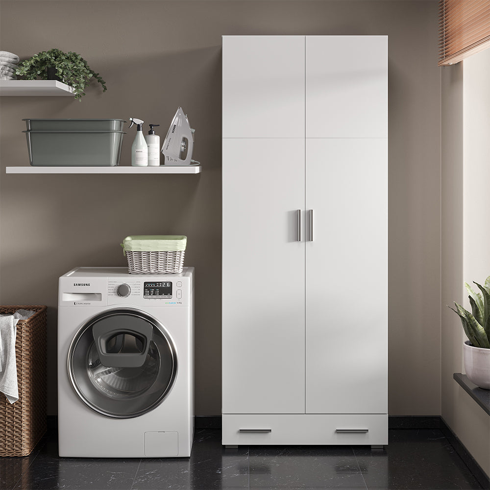 Vicco Scaffale per file Bianco 80 x 182.4 cm con cassetto