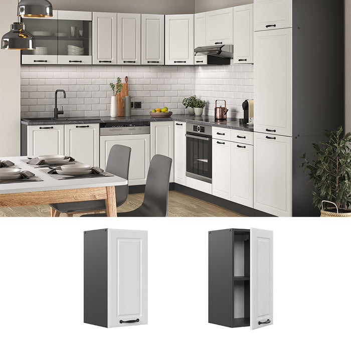 Vicco Pensile da cucina Bianco casa di campagna 30 cm