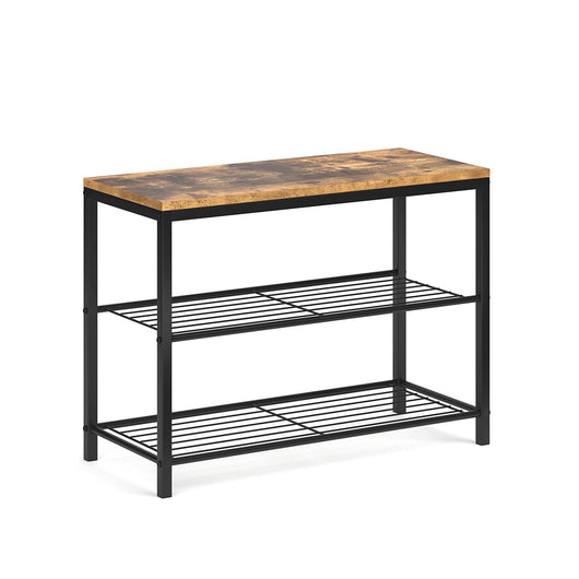 Vicco Panca scarpiera da ingresso Legno antico 70 x 51.5 cm