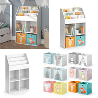 Vicco Libreria bambini Bianco 72 x 114.2 cm con 2 scatole pieghevoli