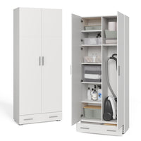 Vicco Scaffale per file Bianco 80 x 182.4 cm con cassetto