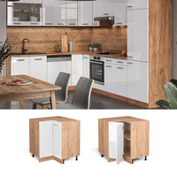 Vicco Mobile ad angolo cucina Bianco lucido 75.6 cm senza piano di lavoro