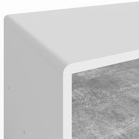 Vicco Tavolino da salotto Cemento/Bianco 99.6 x 39.8 cm