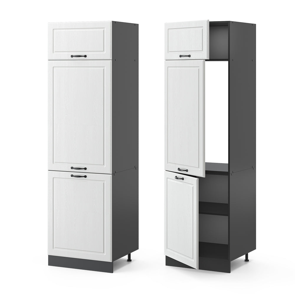 Vicco Armadio frigorifero Bianco casa di campagna 60 cm