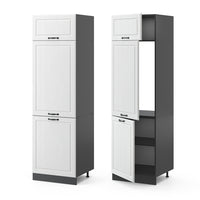 Vicco Armadio frigorifero Bianco casa di campagna 60 cm