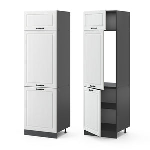 Vicco Armadio frigorifero Bianco casa di campagna 60 cm