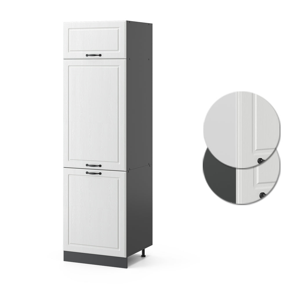 Vicco Armadio frigorifero Bianco casa di campagna 60 cm