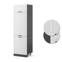 Vicco Armadio frigorifero Bianco casa di campagna 60 cm