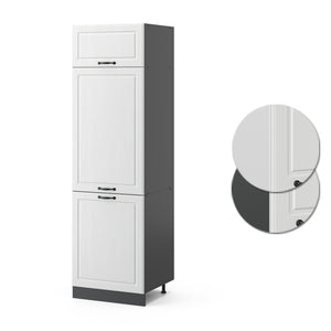 Vicco Armadio frigorifero Bianco casa di campagna 60 cm