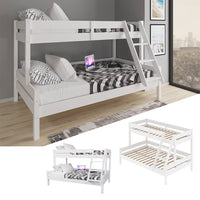 Vitalispa Letto a castello Bianco 140x200 / 90x200 cm