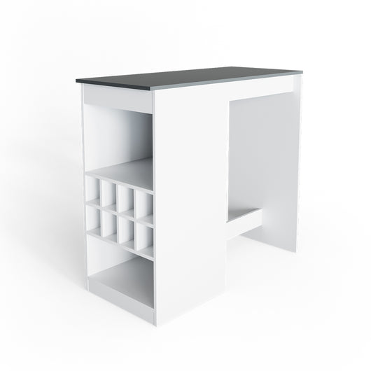 Vicco Tavolo bar alto Bianco/antracite 115 x 50 cm