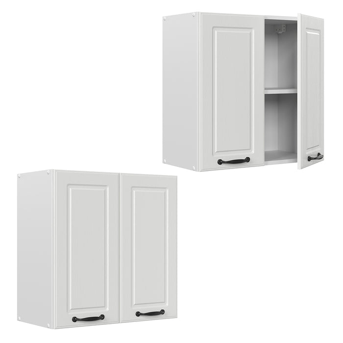 Vicco Pensile da cucina Bianco casa di campagna 60 cm