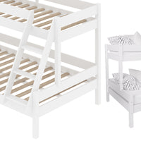 Vitalispa Letto a castello Bianco 140x200 / 90x200 cm