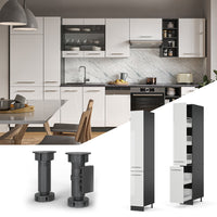 Vicco Armadio da farmacia Bianco lucido 30 cm