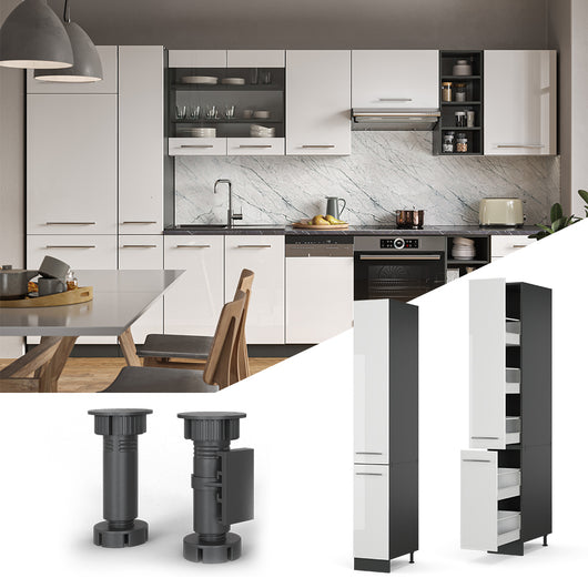 Vicco Armadio da farmacia Bianco lucido 30 cm