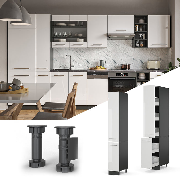 Vicco Armadio da farmacia Bianco lucido 30 cm