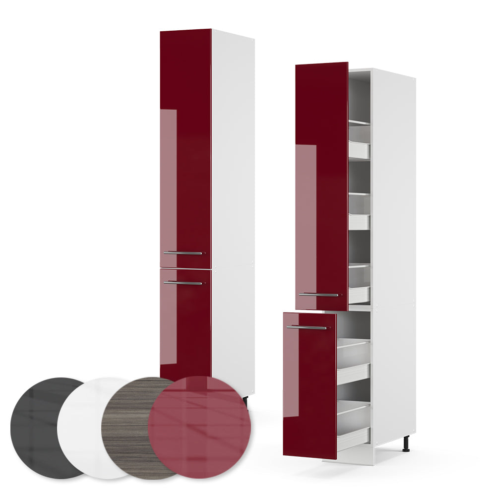 Vicco Armadio da farmacia Rosso bordeaux lucido 30 cm