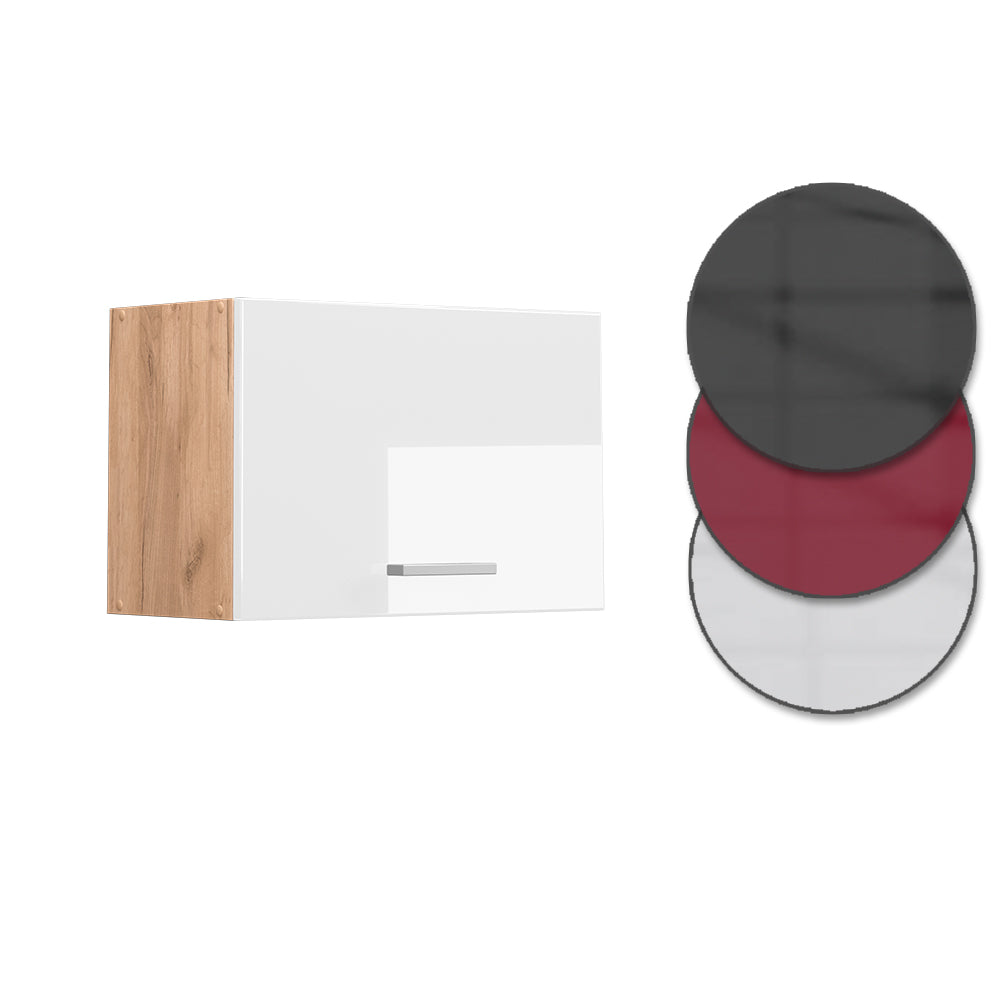 Vicco Pensile da cucina Bianco lucido 60 cm Piatto