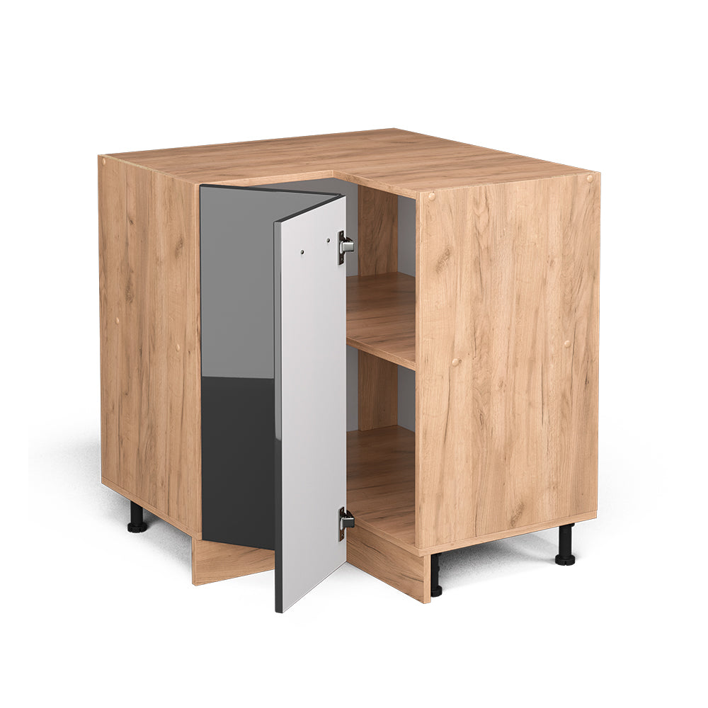 Vicco Mobile ad angolo cucina Antracite lucido 75.6 cm senza piano di lavoro
