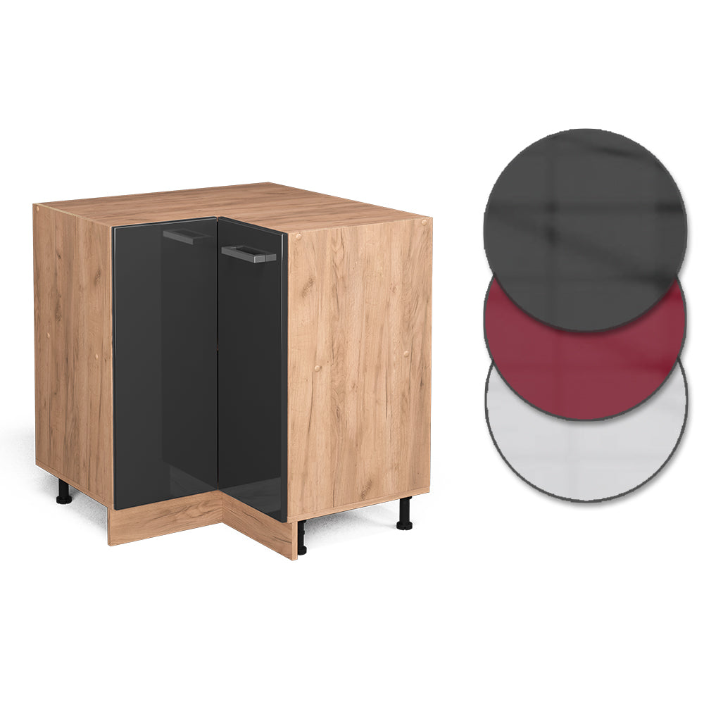 Vicco Mobile ad angolo cucina Antracite lucido 75.6 cm senza piano di lavoro