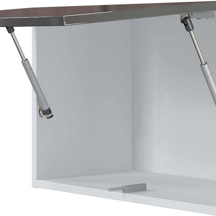 Vicco Mobile da cucina Antracite/bianco 240 cm , AP Nero