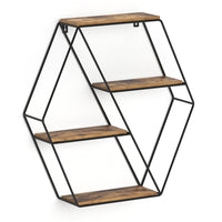 Vicco Libreria da parete Legno antico 51 x 52 cm Forma angolare