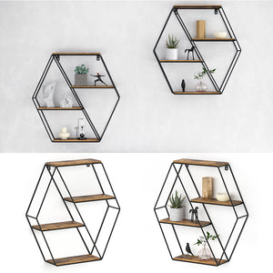 Vicco Libreria da parete Legno antico 51 x 52 cm Forma angolare