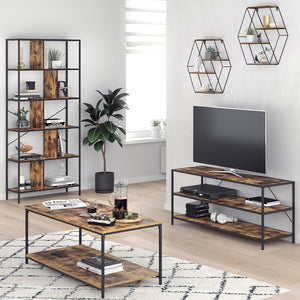 Vicco Libreria da parete Legno antico 51 x 52 cm Forma angolare