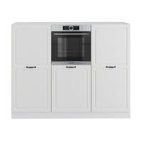 Vicco Cucine componibili piccole Casa di campagna bianca/bianco 180 cm senza piano di lavoro
