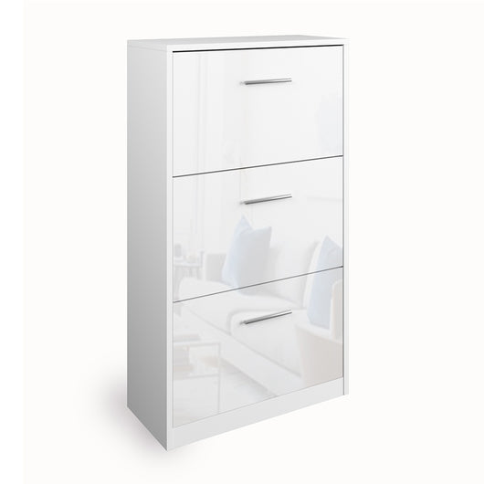 Vicco Scarpiera da ingresso Bianco lucido 59 x 105 cm