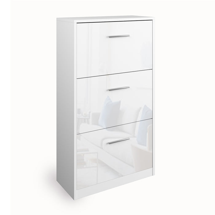 Vicco Scarpiera da ingresso Bianco lucido 59 x 105 cm