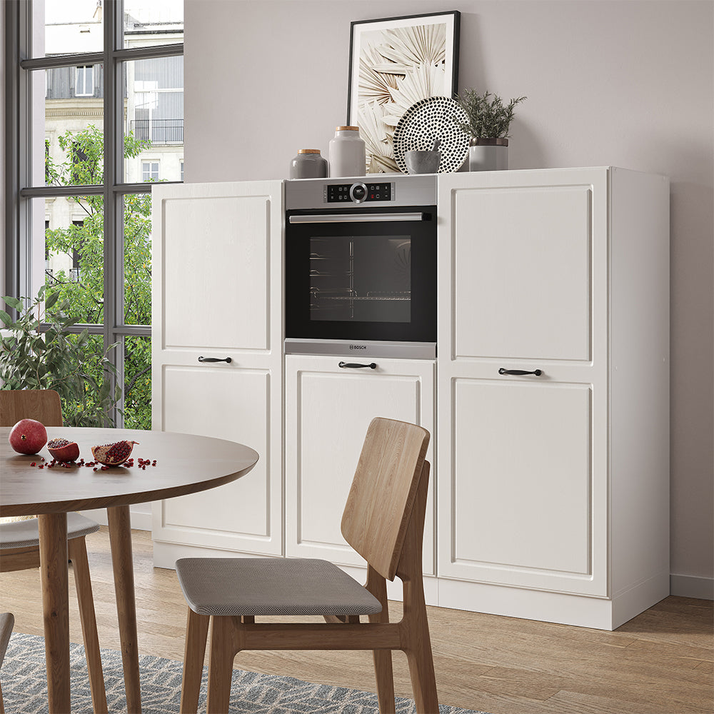 Vicco Cucine componibili piccole Casa di campagna bianca/bianco 180 cm senza piano di lavoro