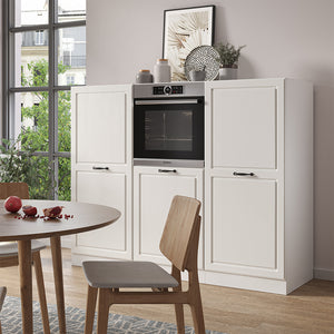 Vicco Cucine componibili piccole Casa di campagna bianca/bianco 180 cm senza piano di lavoro