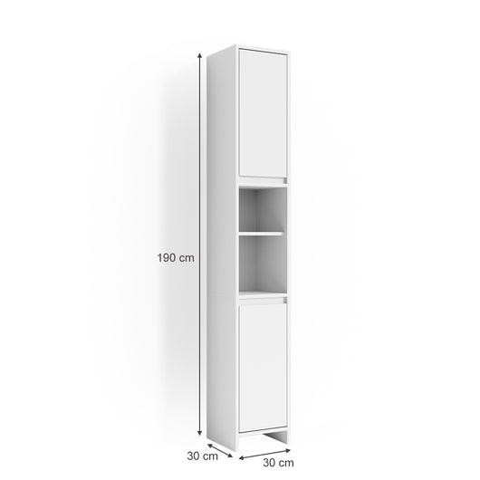 Vicco Mobile bagno alto Bianco 30 x 190 cm