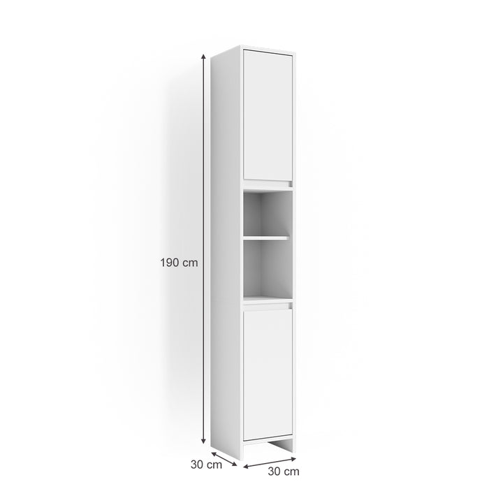 Vicco Mobile bagno alto Bianco 30 x 190 cm