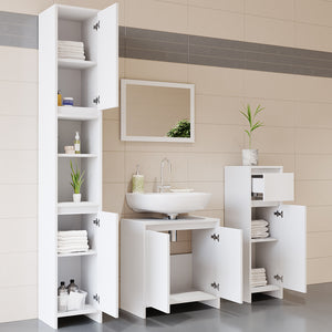 Vicco Mobile bagno alto Bianco 30 x 190 cm