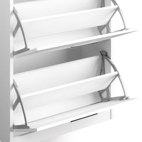 Vicco Scarpiera da ingresso Bianco lucido 59 x 105 cm