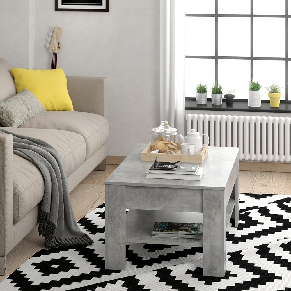 Vicco Tavolino Calcestruzzo 92.2 x 65 cm