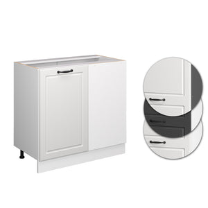Vicco Mobile ad angolo cucina Bianco casa di campagna 86 cm senza piano di lavoro