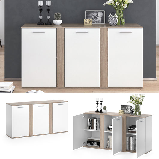 Vicco Cassettiera Sonoma 40 x 80 cm con ante