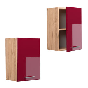 Vicco Pensile da cucina Rosso lucido 40 cm