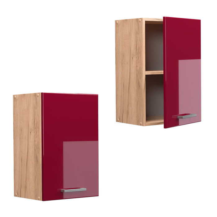 Vicco Pensile da cucina Rosso lucido 40 cm