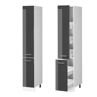 Vicco Dispensa universale Antracite lucido 30 cm con porte