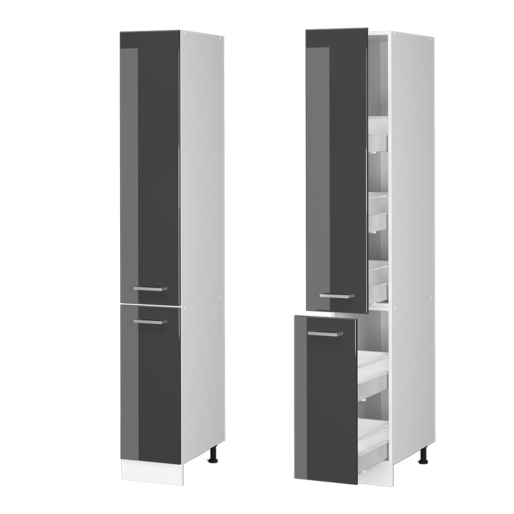 Vicco Armadio da farmacia Antracite lucido 30 cm