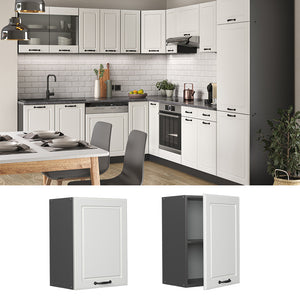 Vicco Pensile da cucina Bianco casa di campagna 45 cm