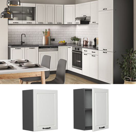 Vicco Pensile da cucina Bianco casa di campagna 45 cm